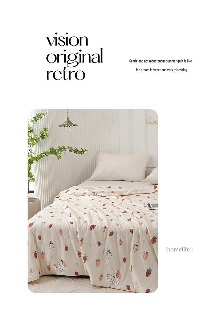 Class A Mother & Baby Knitted Cotton Soybean Summer Quilt - Cool, Washable, and Soft