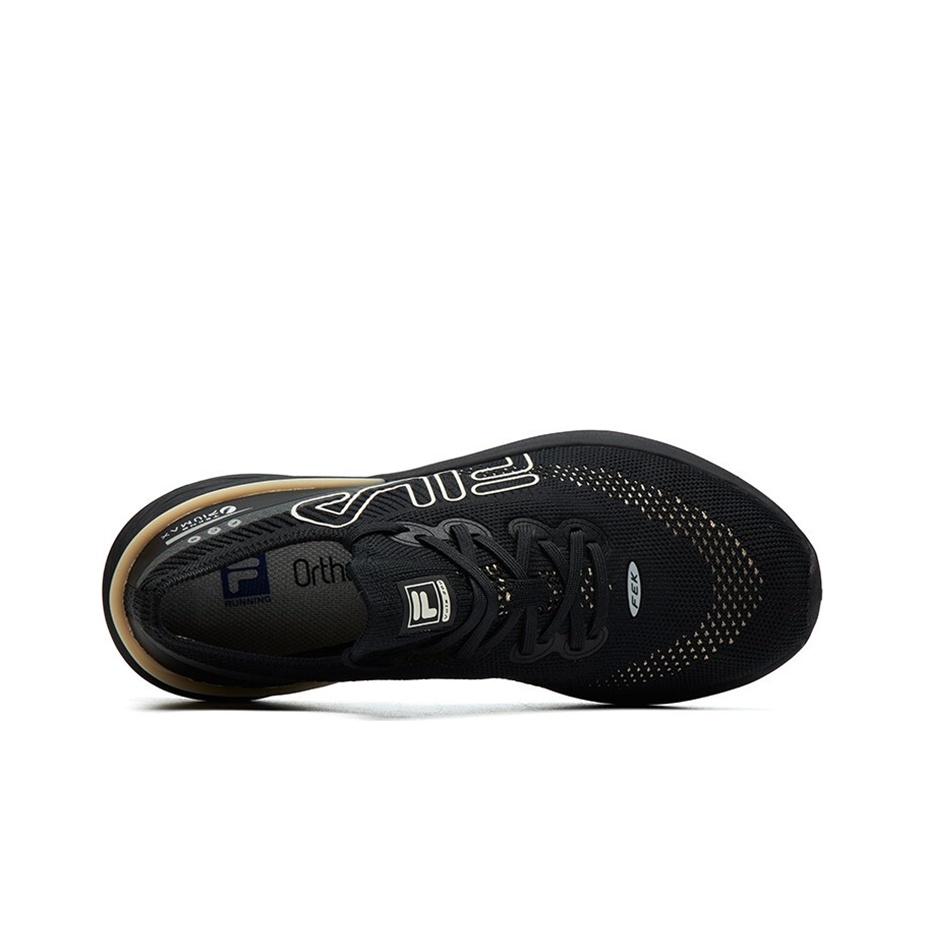 FILA Athletics Vola 200 Sport Simple Fabric Low-Top Marathon Running Shoes Women sneaker Black A12W112202FBK