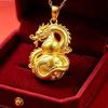 1Pcs Vintage Jewelry Ethnic Auspicious Gourd Blue Imitation Jade Pendant Necklace For Women Traditional Outfit Accessory Gift