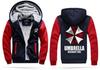 Resident Hot Evil Biohazard Umbrella Thicken Jacket Sweater Winter Coat Hoodies