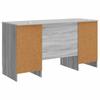 Desk Grey Sonoma 142.5 X 50 X 75 Cm Particleboard