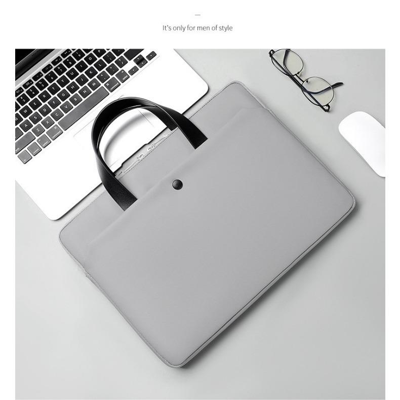 

Laptop Bag for 15.6 Inch Laptop Laptop Bag 14 /15.6 Artificial Leather XL729 14 inch (no shoulder strap) светло-серый