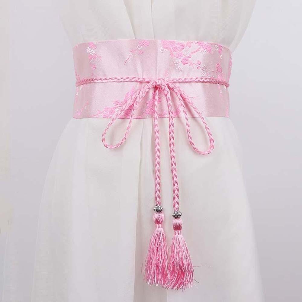 Embroidered Embroidery Corset Wide Style Ethnic Girdle Hanfu Waistband  Kimono Match