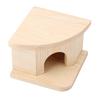 Natural Wooden Hamster Bed Cabin Small Animal Warm House Hamster Nest