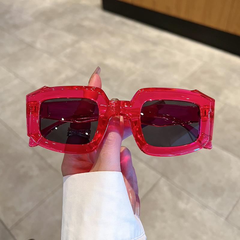 KAMMPT Oversized Men Women Sunglasses New In Fashion Vintage Square Shades Retro Luxury Brand Design Candy Color UV400 Eyewear