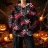 Women's Halloween Print Hoodie with and Pockets