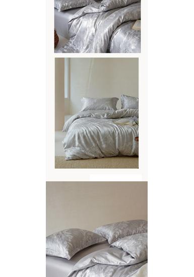 Luxury Cationic Jacquard Bedding Set for Students - 3/4 Pieces