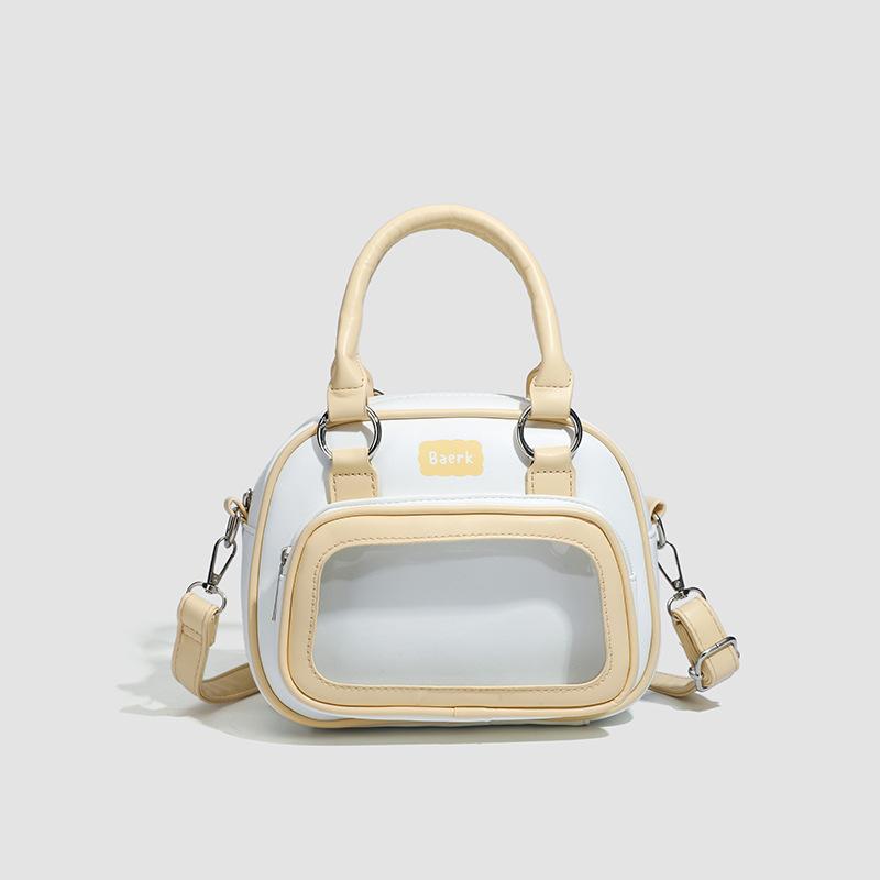 Backpack Casual Women's Bag Sweet and Fashionable Transparent Handbag Single-shoulder Bag Crossbody Bag