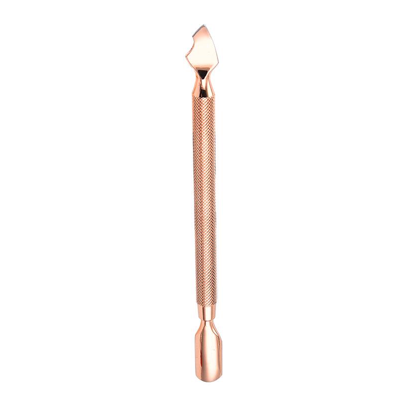 Rose Gold Stainless Steel Cuticle Remover & Pusher Manicure Tool Set