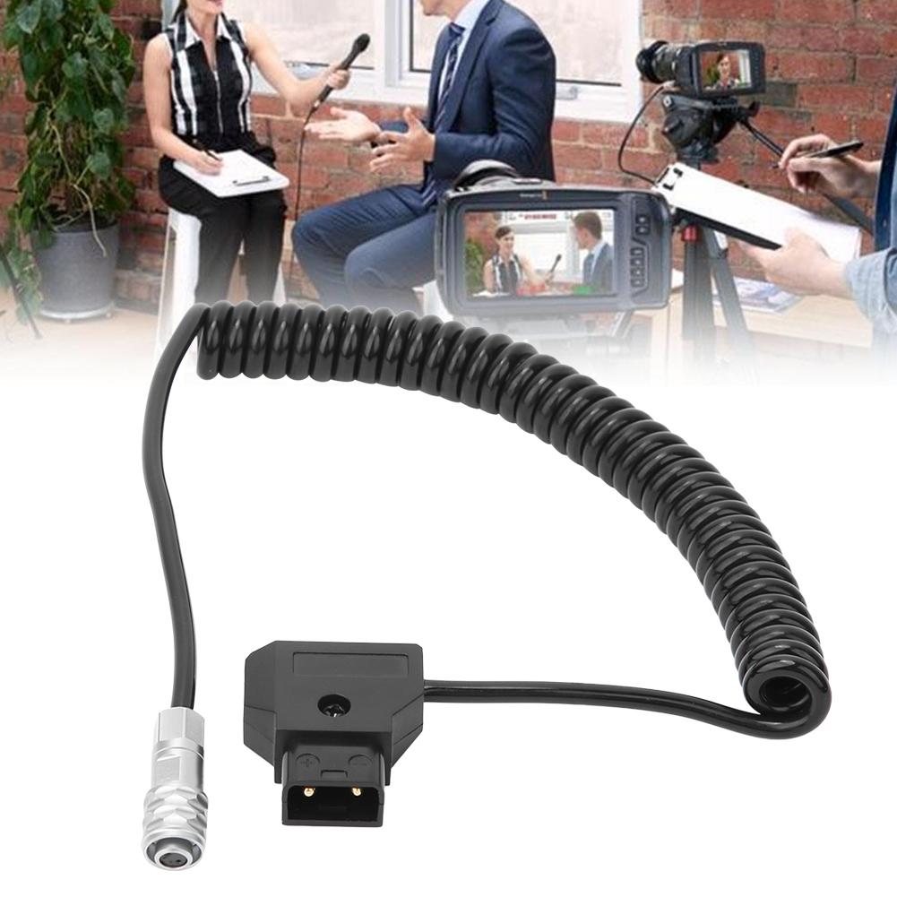 D Tap To 4K Spring Power Cord for Blackmagic Pocket Cinema Camera 4K  Gold Mount V Mount B