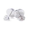 Women Luxury Jewelry S925 Pure Silver Earrings 1 :1 Restoring Ancient Ways Round Earrings Silver Wedding Jewelry