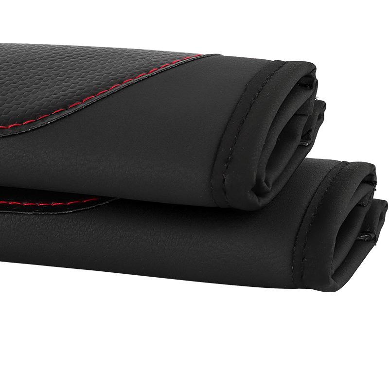 2Pcs PU Leather Car Safety Seat Belt Shoulder Cover For Nissan X-trail Qashqai Note Juke Sentra Patrol Navara Micra Leaf Almera Zl23