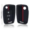 Silicone Car Key Case Cover For Volkswagen Vw Golf 7 Mk7 Tiguan Mk2 For Skoda Octavia 3 A7 Kodiaq - Seat
