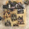 80mm*200cm Vintage Haunted Manor Landscape PET Tape Creative DIY Journal Material Collage Scrapbooking Stationery