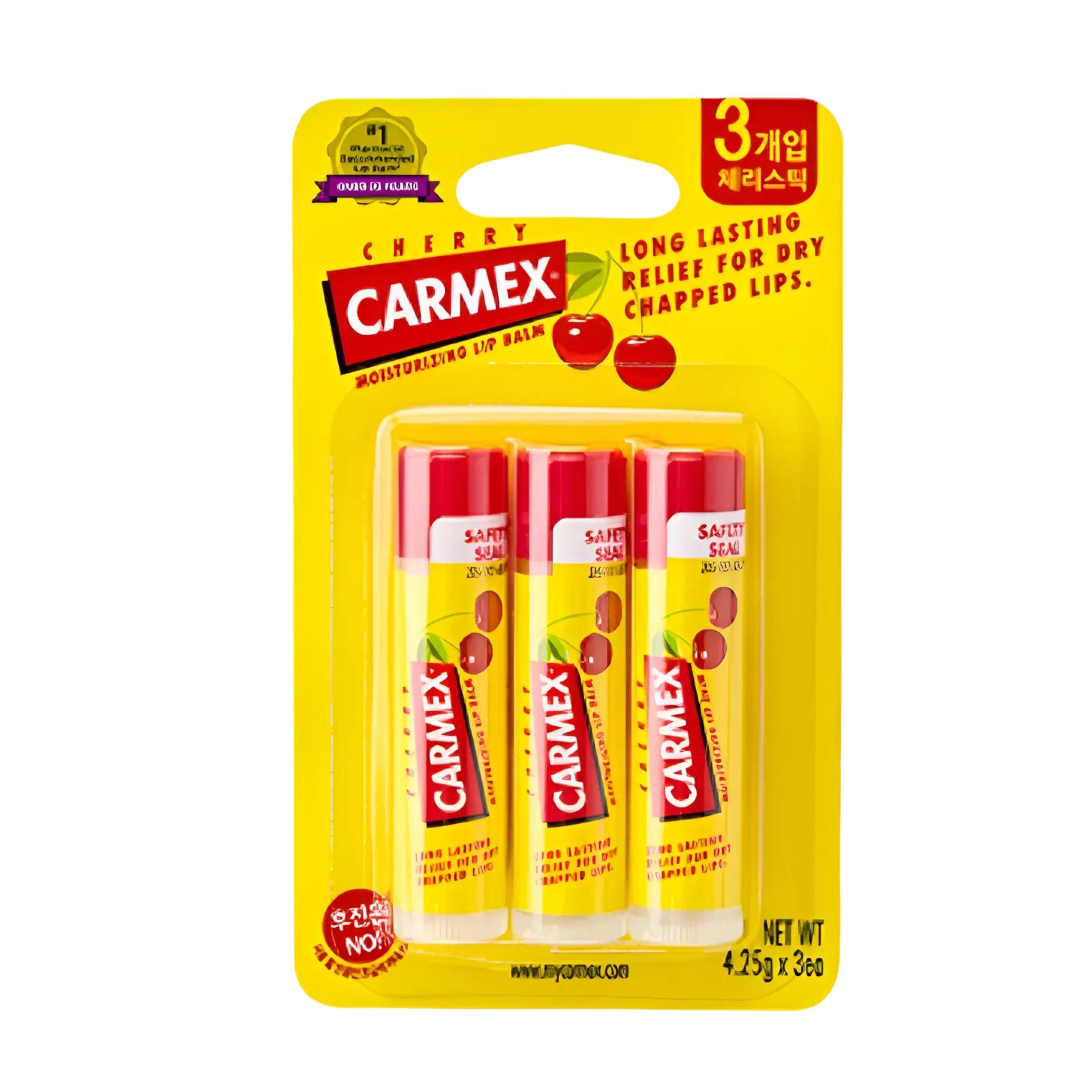 

Carmex Lip Balm Set (3 pcs) 03 Cherry Stick Lip Balm