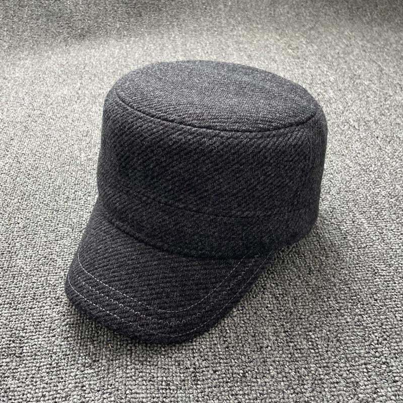 

Men s Big Size 63cm Full Sealed Flat Top Hat Winter Thickened Warm Large Size Dad Hat Outdoor Cold-resistant Ear-protecting Hat 56-59cm серый