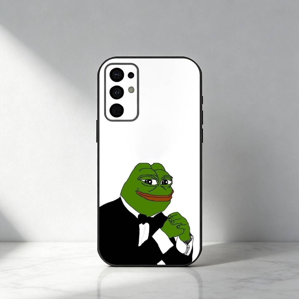 Funny Sad P-Pepe The Frog Cartoon  Phone Case For Samsung S25,S24,S21,S22,S23,S30,Ultra,S20,Plus,Fe,Note,5G Black Cover