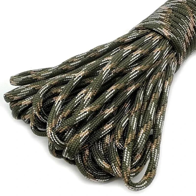 New Color Dia 4 MM 31 Meters 7 stand Cores Paracord Parachute Cord Lanyard Tent Rope For Hiking Camping Clothesline DIY Bracelet