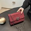 Frosted Retro Fashion Simple Shoulder Bag Women's Autumn and Winter New Personalized Popular Chain Casual Versatile Messenger Bag