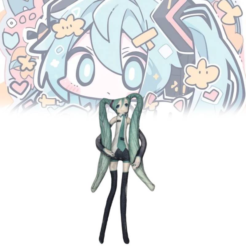 Hatsune Miku Plush Toy With Wire Skeleton For Collectors And Fans