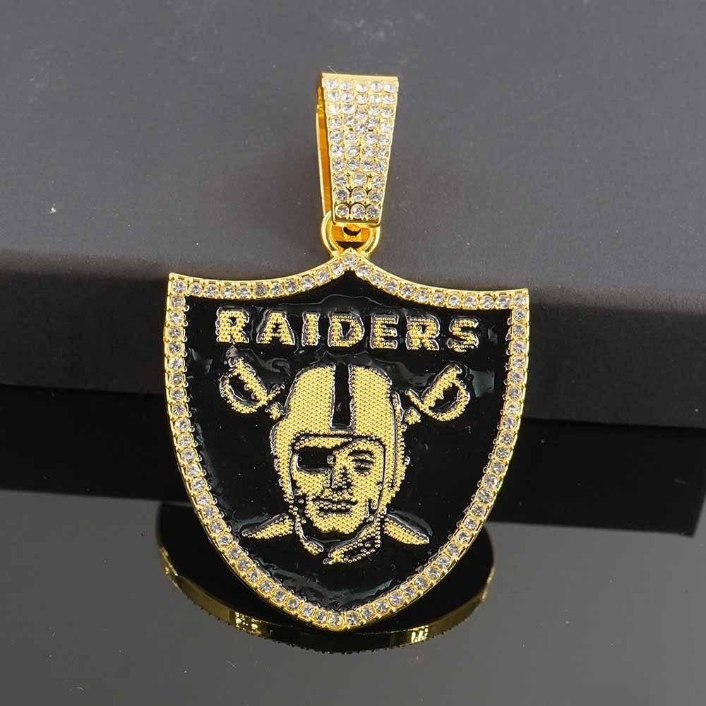 Pendentif Collier Champion de Rugby d'Assaut, Accessoire Populaire Hip-hop Danse de Rue Européen et Américain, Collier en Alliage