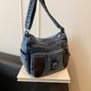 Denim Bag Women's Vintage Shoulder Bag Large Capacity Crossbody Bag