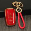 Car Key Case Full Cover TPU Shell For Toyota Prius Camry Corolla CHR C-HR RAV4 Land Cruiser Prado Keychain Accessories