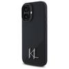 Karl Lagerfeld Klhmp16Sscmkmpck Iphone   16 6.1 Czarny/Black Hardcase Silicone Shadow Metal Initial Magsafe