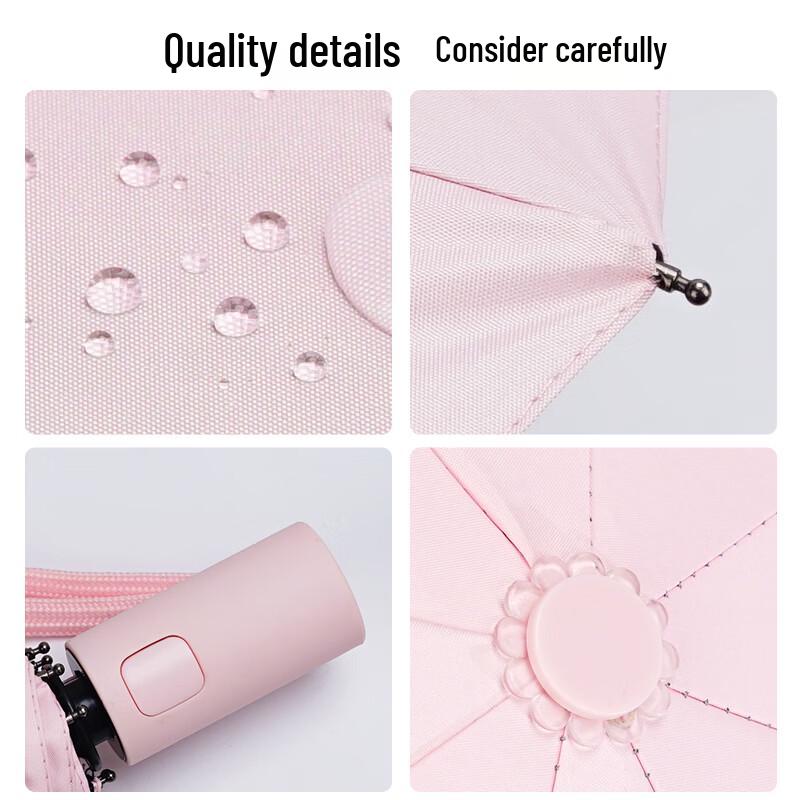 Hongye Minimalist Three-Fold Manual Sun and Rain Umbrella