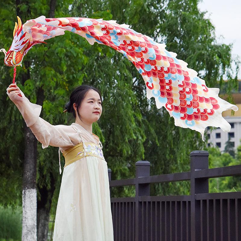 Chinese Traditional Dragon Dance Ribbon Festival New Year Performance Props Outdoor Gymnastics Fitness Practice Accessory
