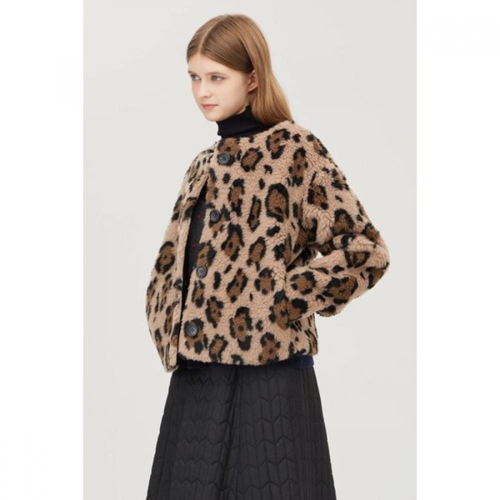 

Benetton Leopard Round Neck Dumble Jumper Bajp55561 BG/44