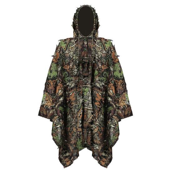 Hunting Clothes 3D Maple Leaf Sniper Coat Bionic Camouflage Clothing Jacket for Shooting
