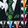 Mens Fashion Necktie Tie Handkerchief Cufflink Silk Ties Set