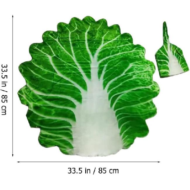 Baby Swaddle Blanket Cabbage Photo Blankets with Hat Infant Swaddle Wrap Unisex Blankets Memory Photography Background Props for Newborn Toddler