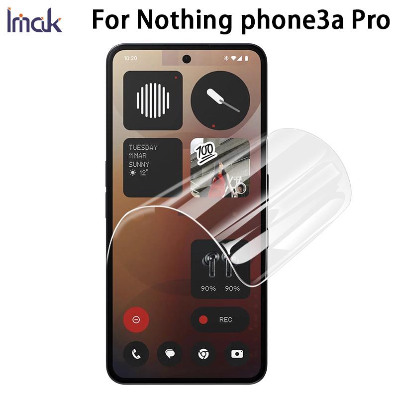 For Nothing Phone 3a Pro 5G Glass IMAK Hydrogel Film 4th Generation Full Coverage Screen Protector