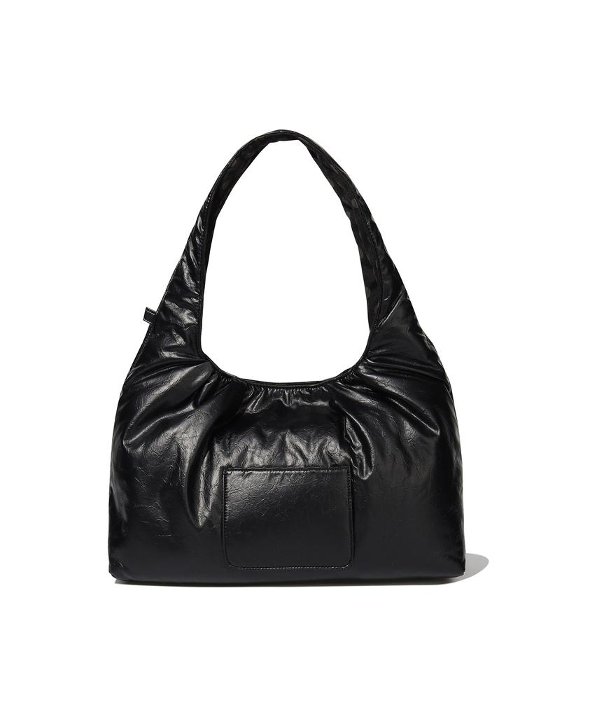 Covernat Woman Clover Heart Reversible Dot Shopper Bag Black