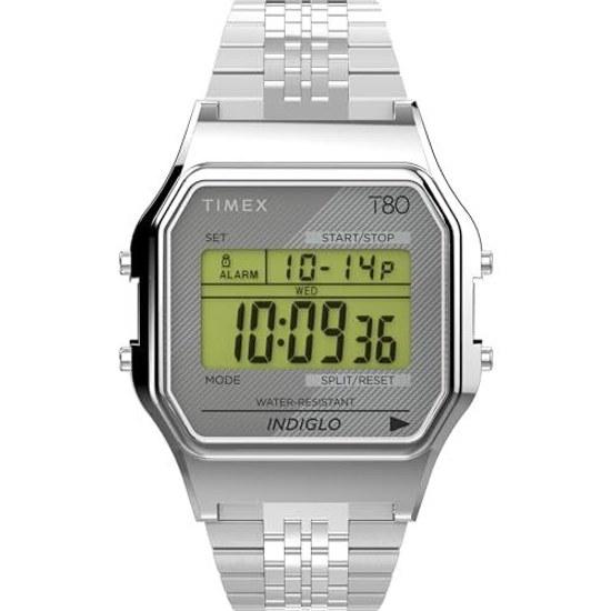 Orologio da polso Timex T80 34mm bracciale argento