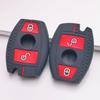 Silicone Key Fob Cover for Mercedes-Benz A Class B Class C Class E Class S Class CLS CLA GLA GLK ML R Class W203 W204 W211 W212 with Keychain Key Case