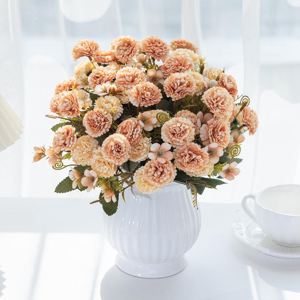 1 STK Künstliche Blumen Europäische Kleine Nelken Nelken Zuhause Pographie Weihnachtsdekoration Handgefertigt Hochzeit DIY Materialien