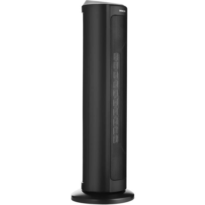 Ceramic Tower Radiator - SENCOR - SFH 8990BK - Up To 2000 W - 3 Modes - 24 M² / 60 M³ - Remote Control - Black