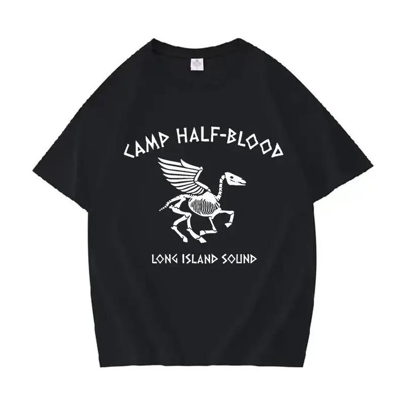 Camiseta Camp Half Blood Long Island Sound Skull Percy Jacks S разноцветный