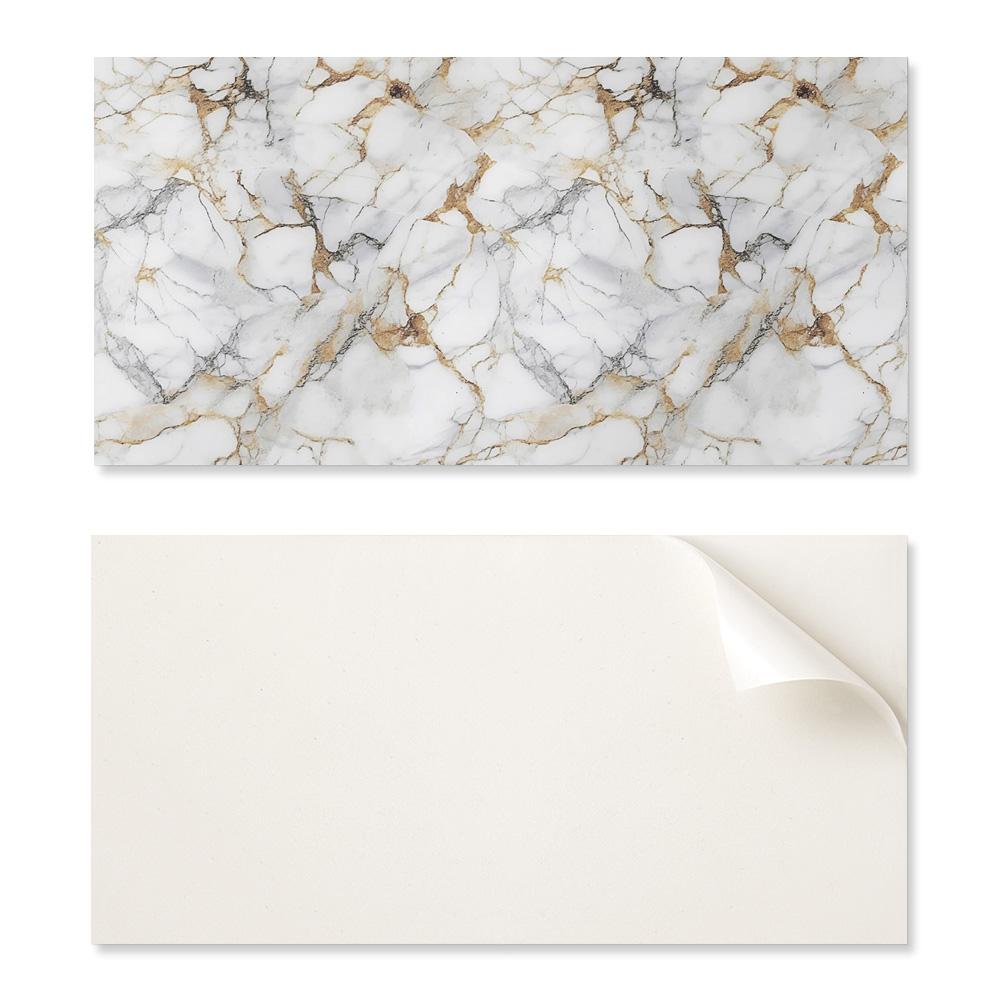 Self-Adhesive Vinyl Flooring with Print 120x60 Cm Elegant Marble Pattern
