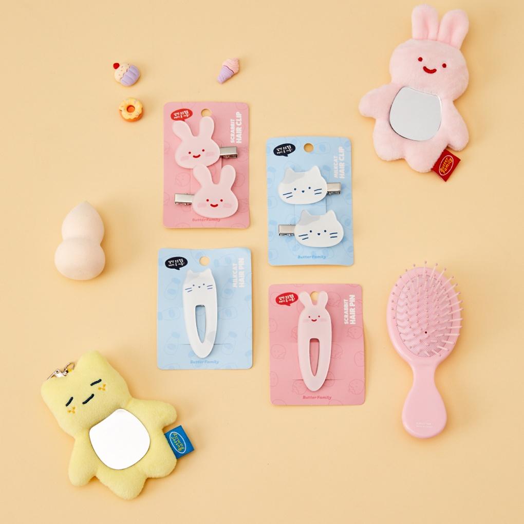 Cute Scrabbit Hair Clip 2P Pink_FA2424058