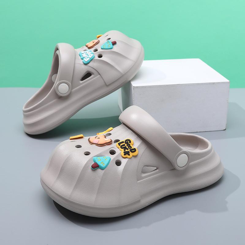 Fun Colorful And Kids Clogs With Cartoon Patterns For Summer Beach And Home Use