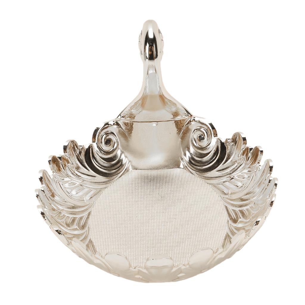 Metal Fruit Bowl Vintage Exquisite Peacock Shape Decorative Plate for Snacks Nuts Dried Fruits