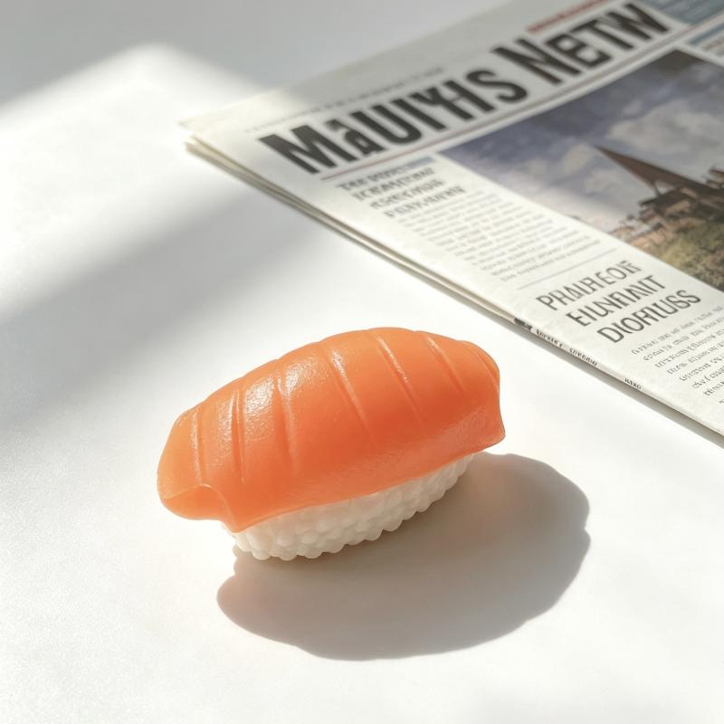 Mini Porte-clés Gourmand Décompression Jouet Anti-stress Mignon Burger Sushi Avocat Durian Pendentif Sac à Dos Décor
