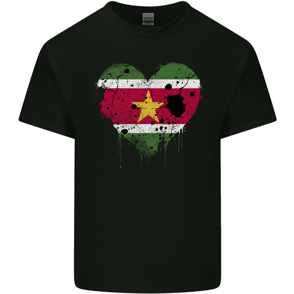 Love Suriname Flag Suriname Day Football Unisexs Light Cotton TShirt