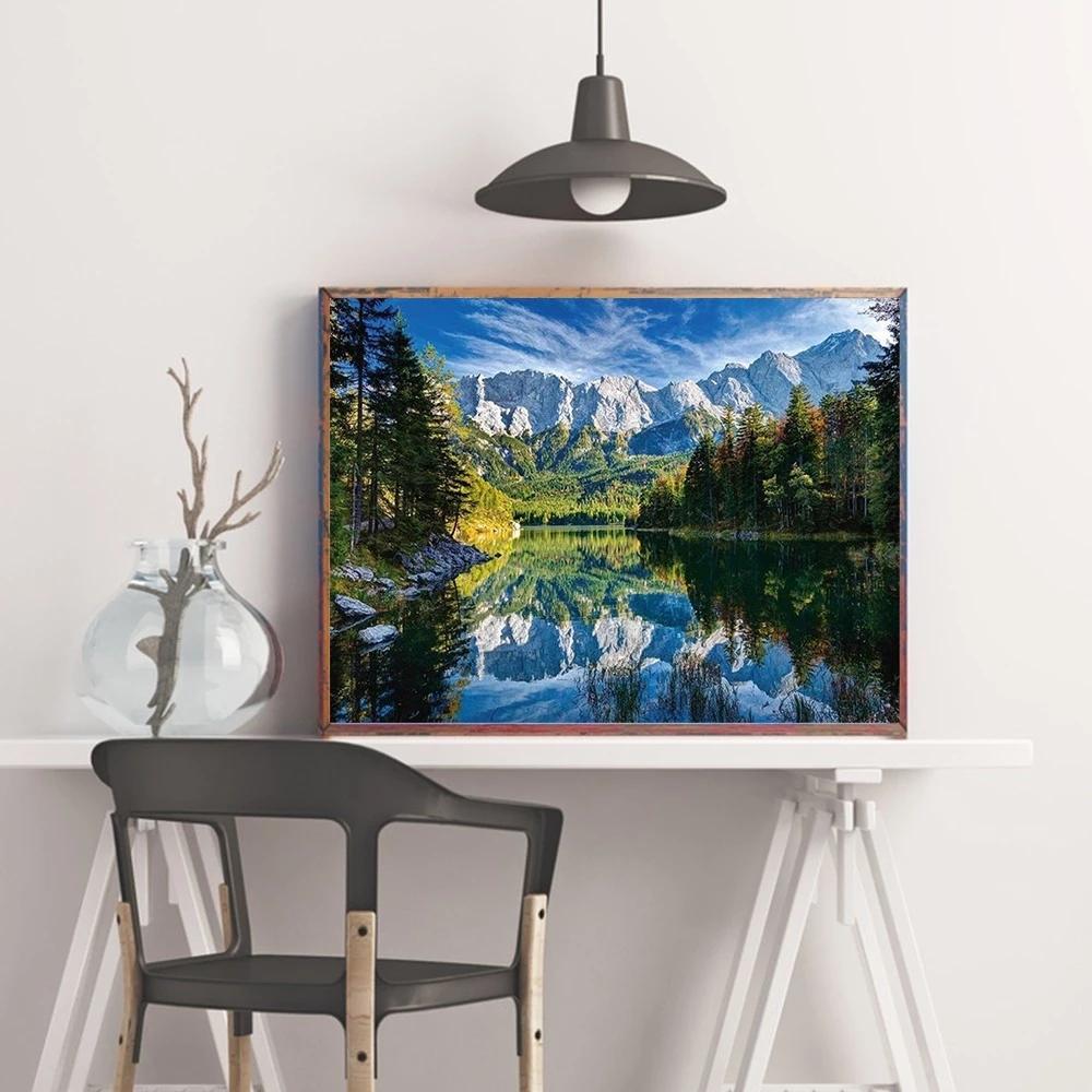 HUACAN 5D Diamond Embroidery Scenery Diy Diamond Painting Mosaic River Cross Stitch Rhinestones Kit Full Square Drill Sale