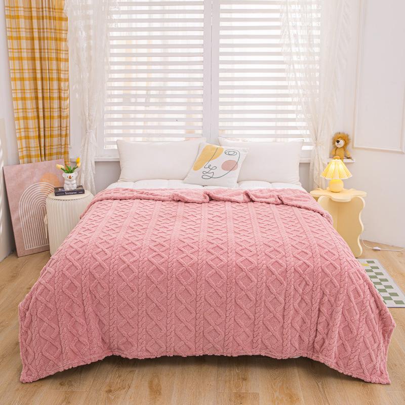 Taffeta Coral Fleece Flannel Blanket – Nap & Summer Air Conditioning Use, Perfect Gift, Small Size