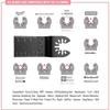 14pcs Tool Saw Blade High Carbon Steel High Quality Universal Multifunctional Finisher Accessories 34mm Oscillating Saw Blade